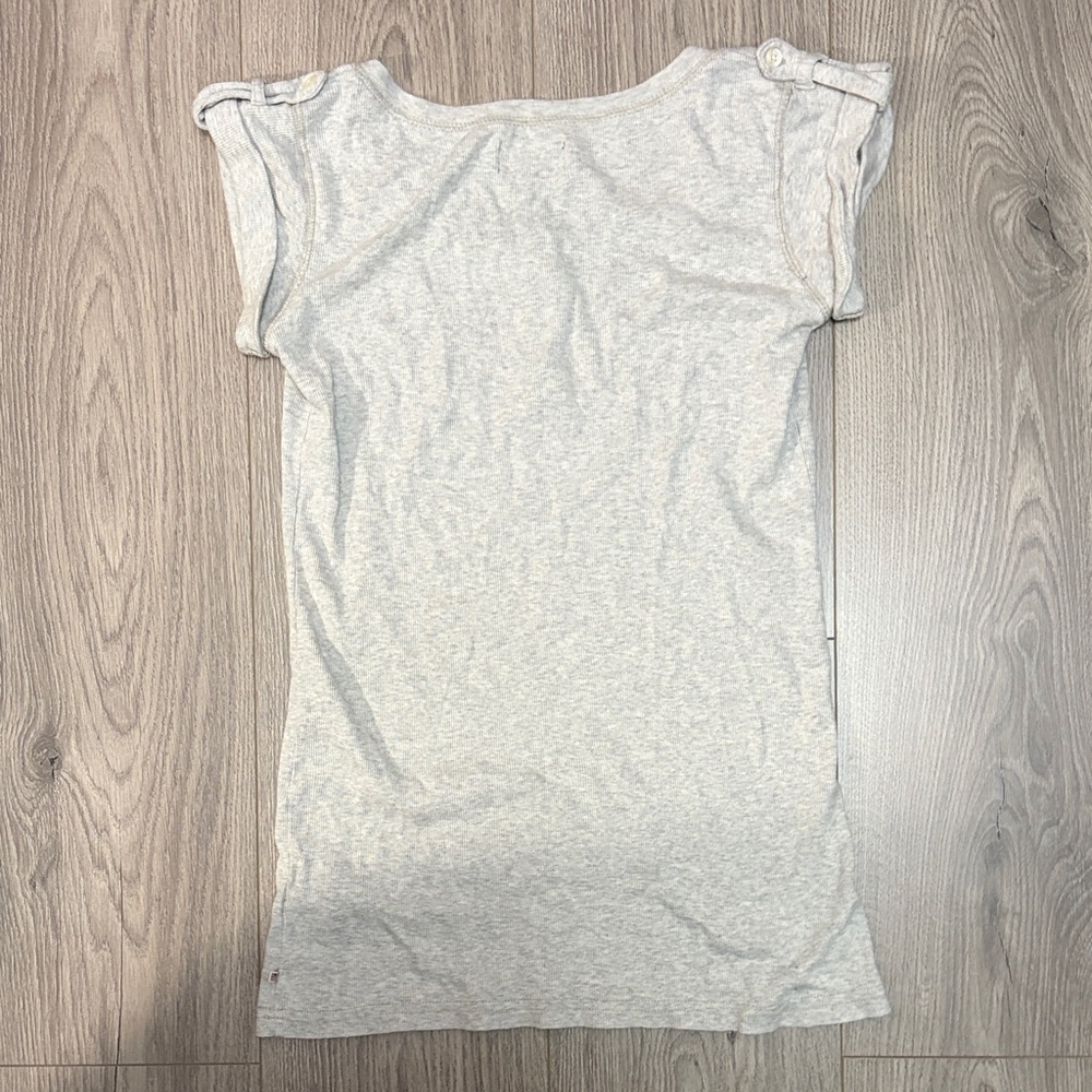 Gray Henley Tee - Picture 3 of 3